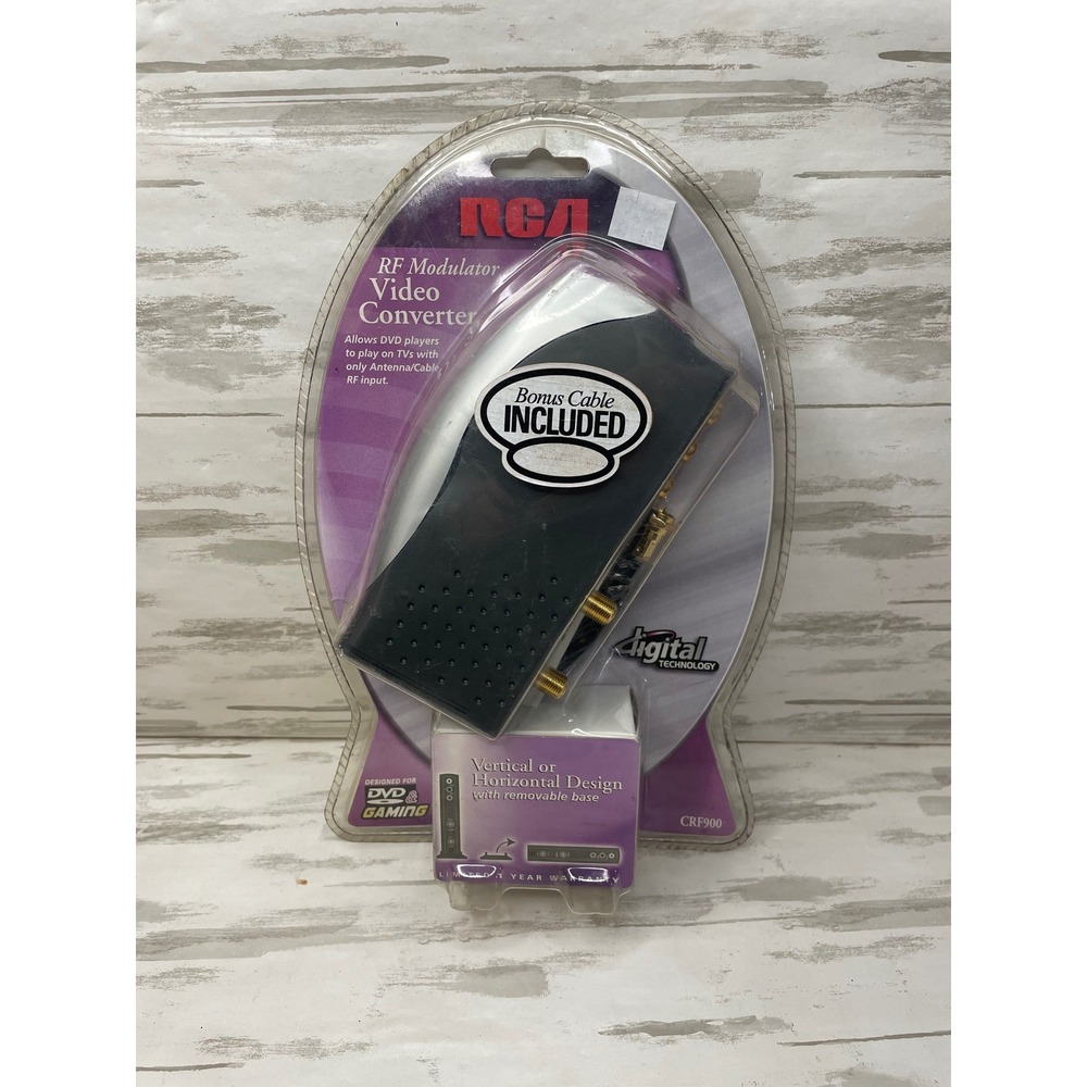 RCA CRF900 RF Modulator Video Converter Bonus Cable Included New in Package